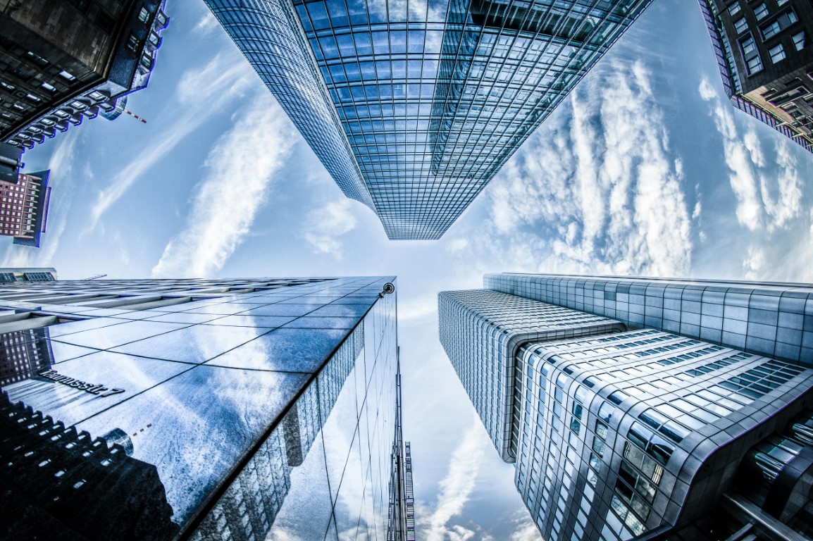 Modern buildings symbolizing property investment